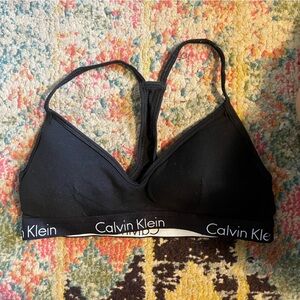 Calvin Klein womens black bralette